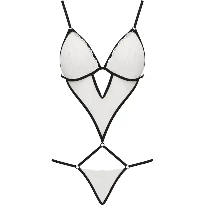 Пикантное боди Orihime с кружевом и стреп-лентами - Erotic Line. Фотография 3.