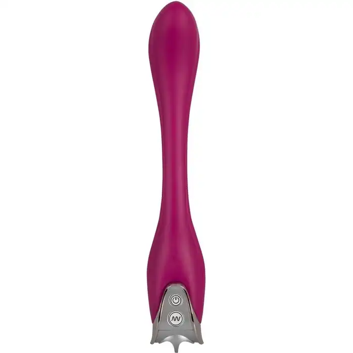 Розовый гнущийся вибратор Flexi Lover - 24 см - Smile. Фотография 3.