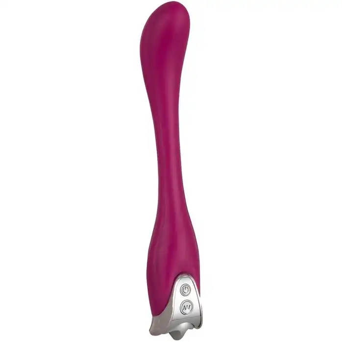 Розовый гнущийся вибратор Flexi Lover - 24 см - Smile
