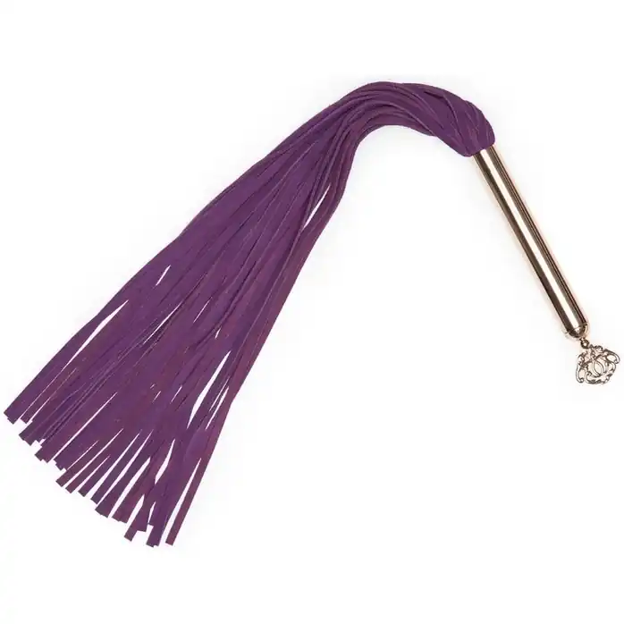 Фиолетовая плеть Cherished Collection Suede Flogger - 63,5 см - Fifty Shades Freed