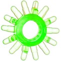 Зеленое эрекционное кольцо с шипами