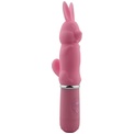 Розовый вибростимулятор в форме кролика 10 Function Rabbit - 19 см.