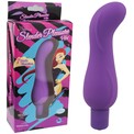 Фиолетовый изогнутый вибростимулятор Pleasure Vibe - 12,5 см.