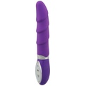Фиолетовый водонепроницаемый вибратор Wild Flirt Dildo Vibe - 18 см.