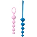 Набор из 2 цветных анальных цепочек Satisfyer Love Beads