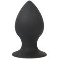 Чёрная анальная пробка Sex Expert - 7 см.