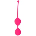 Розовые двойные вагинальные шарики Cosmo с хвостиком для извлечения