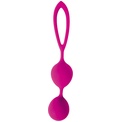 Ярко-розовые вагинальные шарики Cosmo с петелькой