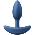 Маленькая голубая анальная вибропробка Heavyweight Plug Small - 10,3 см.