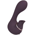 Фиолетовый вакуум-волновой массажер с двойной стимуляцией Irresistible Mythical