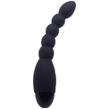 Черный анальный вибростимулятор Lovers Beads - 19 см. 