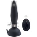 Черный анальный вибростимулятор Remote Control Anal Plug - 17,5 см.