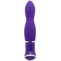 Фиолетовый вибратор ECSTASY Rippled Vibe - 19,5 см.