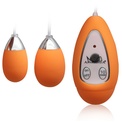 Оранжевые виброяйца Xtreme 10F Dual Eggs