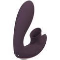 Фиолетовый вибратор для G-точки Irresistible Desirable с бесконтактной клиторальной стимуляцией