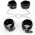 Комплект наручников и оков на металлических креплениях с кольцом