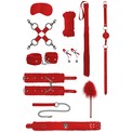 Красный игровой набор БДСМ Intermediate Bondage Kit