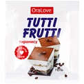 Саше гель-смазки Tutti-frutti со вкусом тирамису - 4 гр.