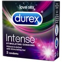 Рельефные презервативы со стимулирующей смазкой Durex Intense Orgasmic - 3 шт.