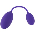 Фиолетовые вагинальный и анальный шарики GoGasm