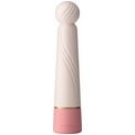 Нежно-розовый вибратор с шаровидной мягкой головкой IROHA Rin  Sango - 16 см.