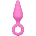 Розовая анальная пробка Pointy Plug - 12 см.