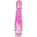 Розовый вибростимулятор Crystal Vibrator-dewdrops 