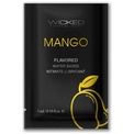 Лубрикант на водной основе с ароматом манго Wicked Aqua Mango - 3 мл.