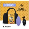 Фиолетовый вибромассажер в трусики с пультом ДУ Panty Vibe Remote Controlled Vibrator