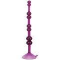 Фиолетовая анальная цепочка на присоске LOVE THROB PURPLE - 17,8 см. 