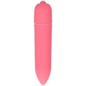 Розовая удлинённая вибропуля Power Bullet Pink - 8,3 см.