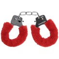 Красные пушистые наручники OUCH! Red