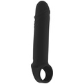 Чёрная удлиняющая насадка Stretchy Penis Extension No.31