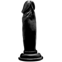 Чёрный фаллоимитатор Realistic Cock 6  - 15 см.