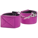 Чёрно-розовые двусторонние оковы на ноги Reversible Ankle Cuffs