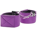 Чёрно-фиолетовые двусторонние оковы на ноги Reversible Ankle Cuffs
