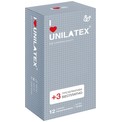 Презервативы с точками Unilatex Dotted - 12 шт.   3 шт. в подарок