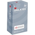 Презервативы с рёбрами Unilatex Ribbed - 12 шт.   3 шт. в подарок