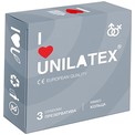 Презервативы с рёбрами Unilatex Ribbed - 1 блок (12 упаковок по 3 презерватива в каждой)