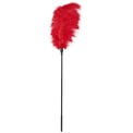 Стек с большим красным пером Large Feather Tickler - 65 см.