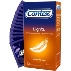  Особо тонкие презервативы Contex Lights 12 шт 
