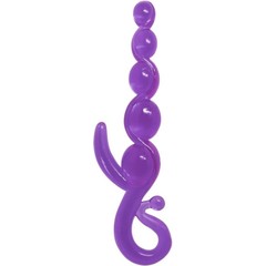  Фиолетовый анальный стимулятор-цепочка 22 см 