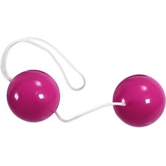 Фиолетовые вагинальные шарики на мягкой сцепке 