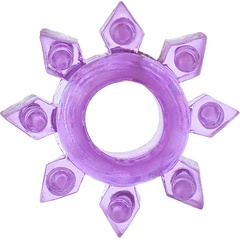  Фиолетовое гелевое эрекционное кольцо-звезда 