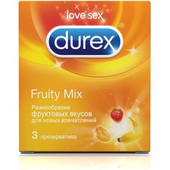 Презервативы с фруктовыми вкусами Durex Fruity Mix 3 шт 