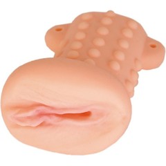  Мягкий мастурбатор в форме вагины с пупырышками на поверхности 