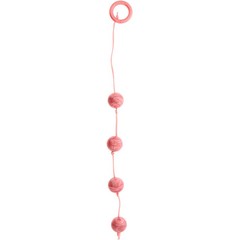  Розовые перламутровые анальные шарики большого диаметра 
