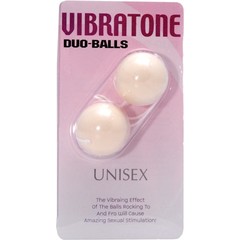  Молочные вагинальные шарики Vibratone DUO-BALLS 