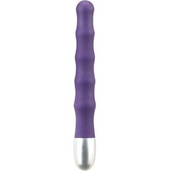  Фиолетовый вибромассажер волнистой формы SMOOTH VIBE 17,8 см 