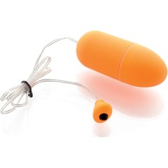  Оранжевое виброяйцо с выносным пультом-кнопкой 